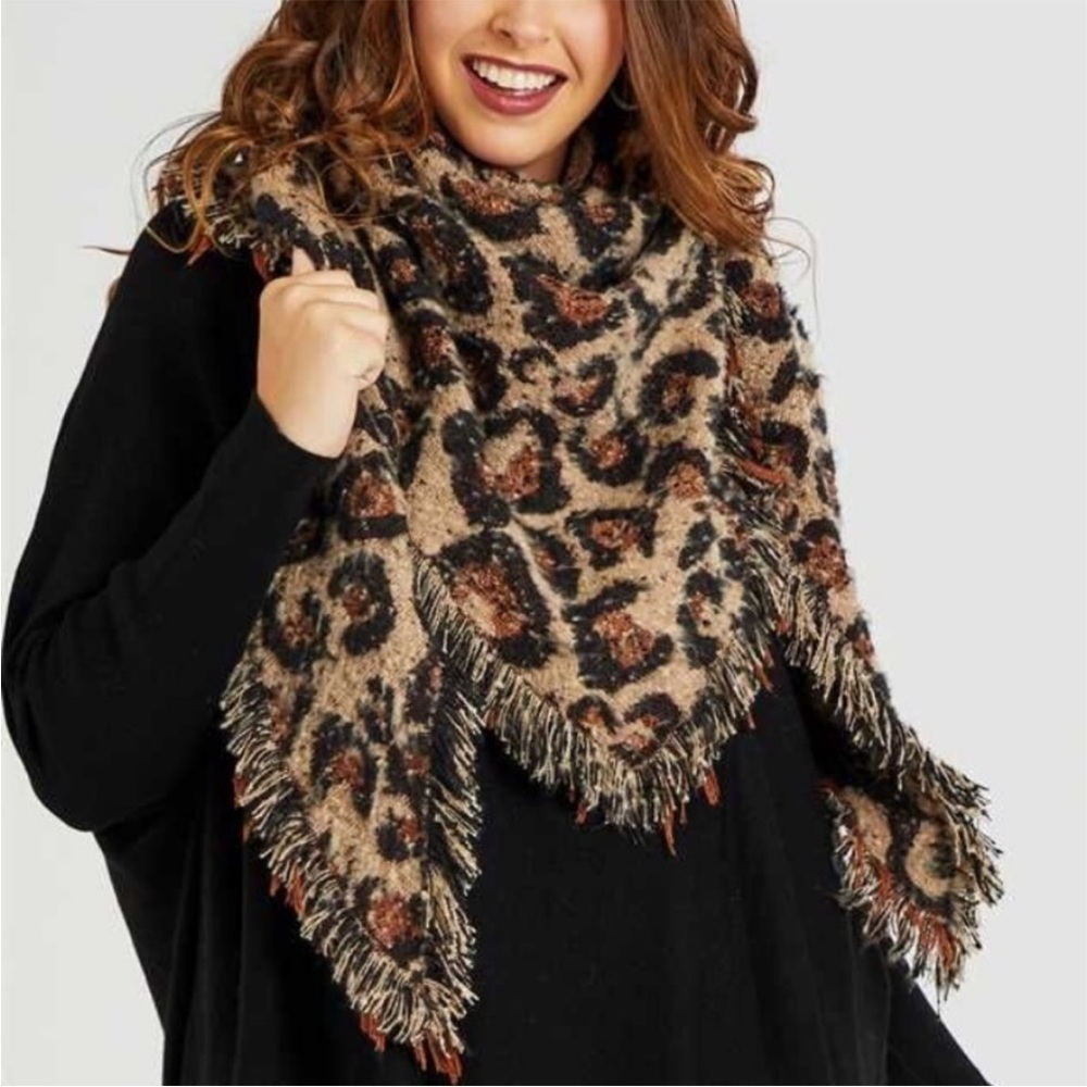 Altar’d State Leopard Scarf NWOT - Picture 6 of 7